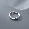 A33561 s925 sterling silver fashion trendy weave unique chic ring