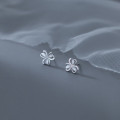 A33755 s925 sterling silver simple opal sweet chic rhinestone earrings