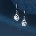 A38268 s925 sterling silver rhinestone teardrop grade vintage elegant earrings