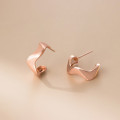 A45555 s925 sterling silver trendy sweet weave stud earrings
