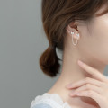 A36844 s925 sterling silver sweet rhinestone butterfly trendy earring