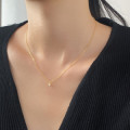 A44483 s925 silver trendy sweet unique simple rhinestone crown necklace