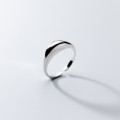 A36316 s925 sterling silver oval silver ring