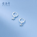 A33122 s925 sterling silver trendy simple starfish chic unique earrings