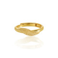 A43363 tree leaf design s925 sterling silver elegant ring