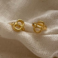A36020 s925 sterling silver simpleCD earrings