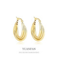 A35694 s925 sterling silverins fashion small design multilayer earrings