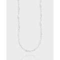 A38676 design minimalist bead sterling silver s925 necklace