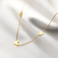 A36944 s925 sterling silver simple heart necklace