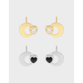 A37747 design cubic zirconia stud sterling silver s925 quality earrings