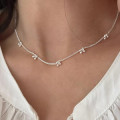 A44995 s925 silver sweet unique cute necklace