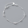 A40749 s925 sterling silver trendy rhinestone charm elegant design bracelet