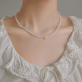 A45049 s925 sterling silver sweet gold necklace