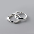 A40967 s925 sterling silver spiral unique design earrings