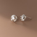 A37946 s925 sterling silver simple pearl stud vintage design elegant earrings