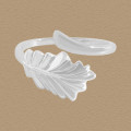 A44663 tree leaf adjustable sterling silver s925 fashion ring