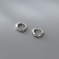 A35621 s925 sterling silver thai silver simple chic geometric earrings