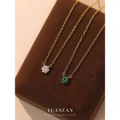 A43630 s925 sterling silver classic rhinestone cubic zirconia choker necklace