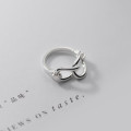 A34431 s925 sterling silver circle8 chic uniqu ring
