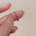 A39272 s925 silver elegant rhinestone trendy heart ring