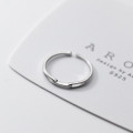 A34438 s925 sterling silver trendy bar hollowed ring