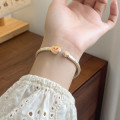 A45942 silver trendy sweet unique gold butterfly bangle bracelet