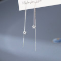 A45030 s925 sterling silver sweet dainty hollowed string stud earrings