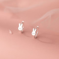 A35718 s925 sterling silver simple cute cute earrings