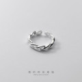A34368 s925 sterling silver bar unique ring