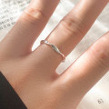 A43480 silver trendy sweet simple ring