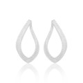 A42368 chain stripe stud s925 sterling silver unique elegant hollowed earrings