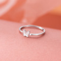 A45120 s925 sterling silver sweet simple butterfly ring