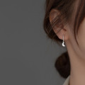 A36404 s925 sterling silver trendy sweet moon earrings