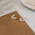 A43755 s925 sterling silver trendy sweet stud earrings