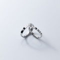 A34389 s925 sterling silver rhinestone chic trendy ring