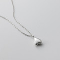 A41903 s925 sterling silver heart pendant simple design