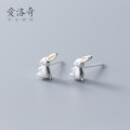 A33678 s925 sterling silver sweet white earrings