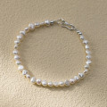 A43439 s925 silver elegant trendy pearl charm design bracelet
