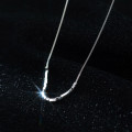 A34002 s925 sterling silver square necklace