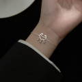 A33382 s925 sterling silver trendy charm bracelet