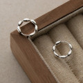 A39102 s925 silver simple unique fashion elegant earrings