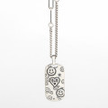A32883 s925 sterling silver vintage unique pendant smilingface simple necklace