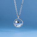 A39128 s925 sterling silver rhinestone design sweet necklace