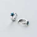 A42934 s925 silver unique rhinestone simple trendy stud earrings