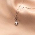 A34087 s925 sterling silver cute heart necklace