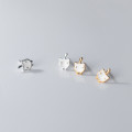 A33753 s925 sterling silver simple sweet cute chic earrings
