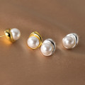 A38181 s925 sterling silver geometric stud vintage design elegant earrings