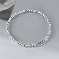 A46265 s925 silver simple elegant charm bracelet