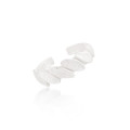 A44229 tree leaf s925 sterling silver simple adjustable ring