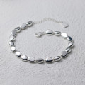 A43776 s925 silver trendy sweet initial charm bracelet